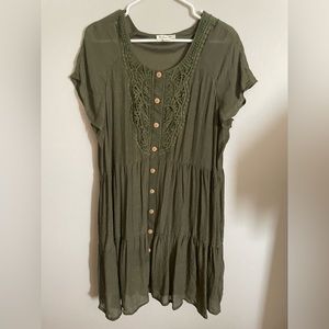 Olive Green Dress